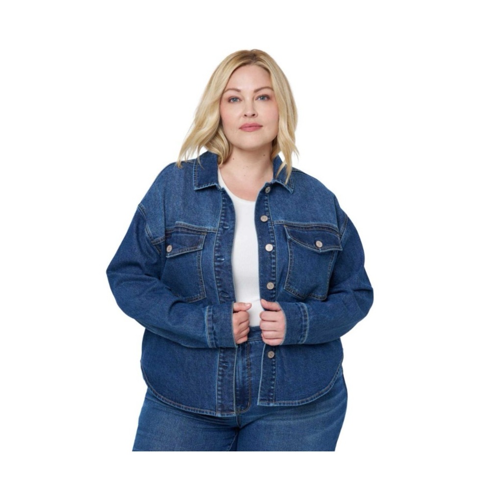 Edited by Remi Bader Women's Oversized 
Denim Top / Overshirt Size 1X